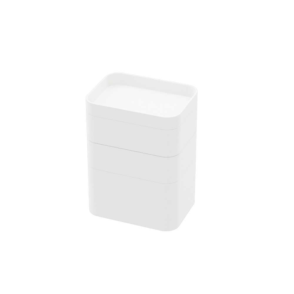 White plastic cases stacked: the MC-1891 to MC-1894 range
