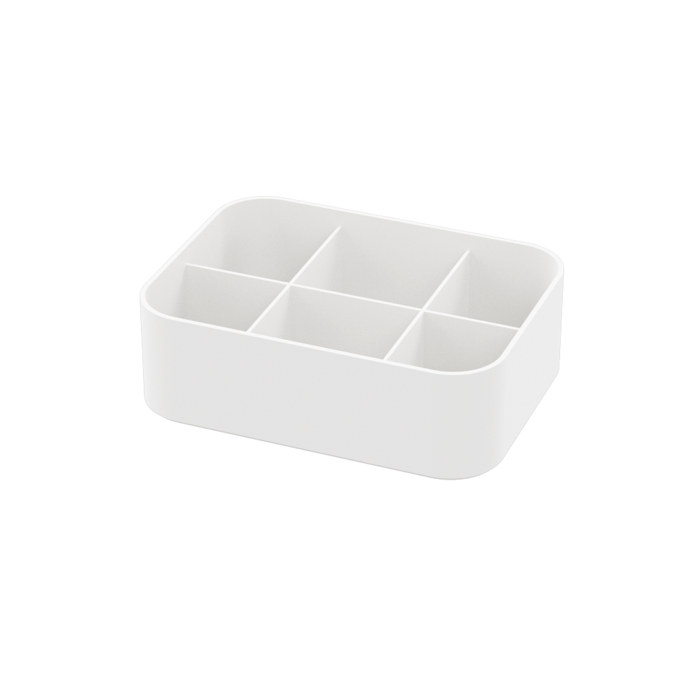 Plastic Case with Lid, 15×11×6.5 cm, White – without lid