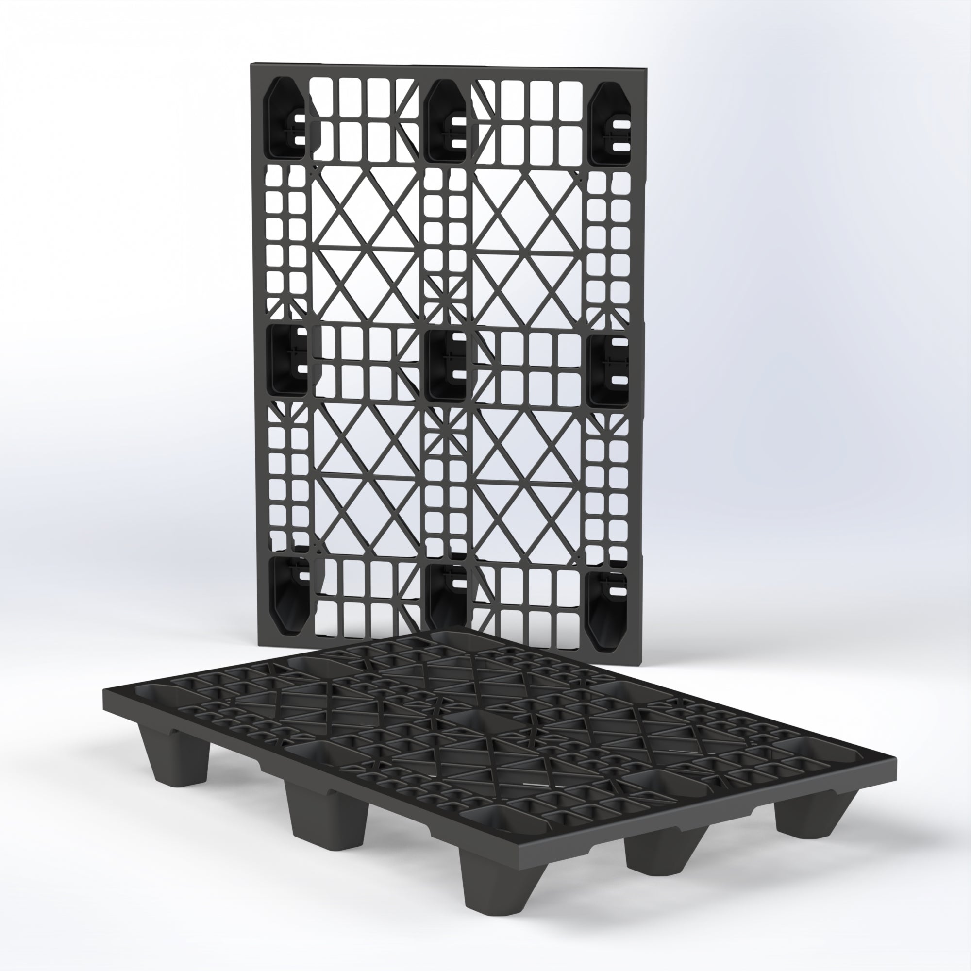 Open Deck Plastic Pallet – 80x120 cm Heavy-Duty, Lightweight & Hygienic