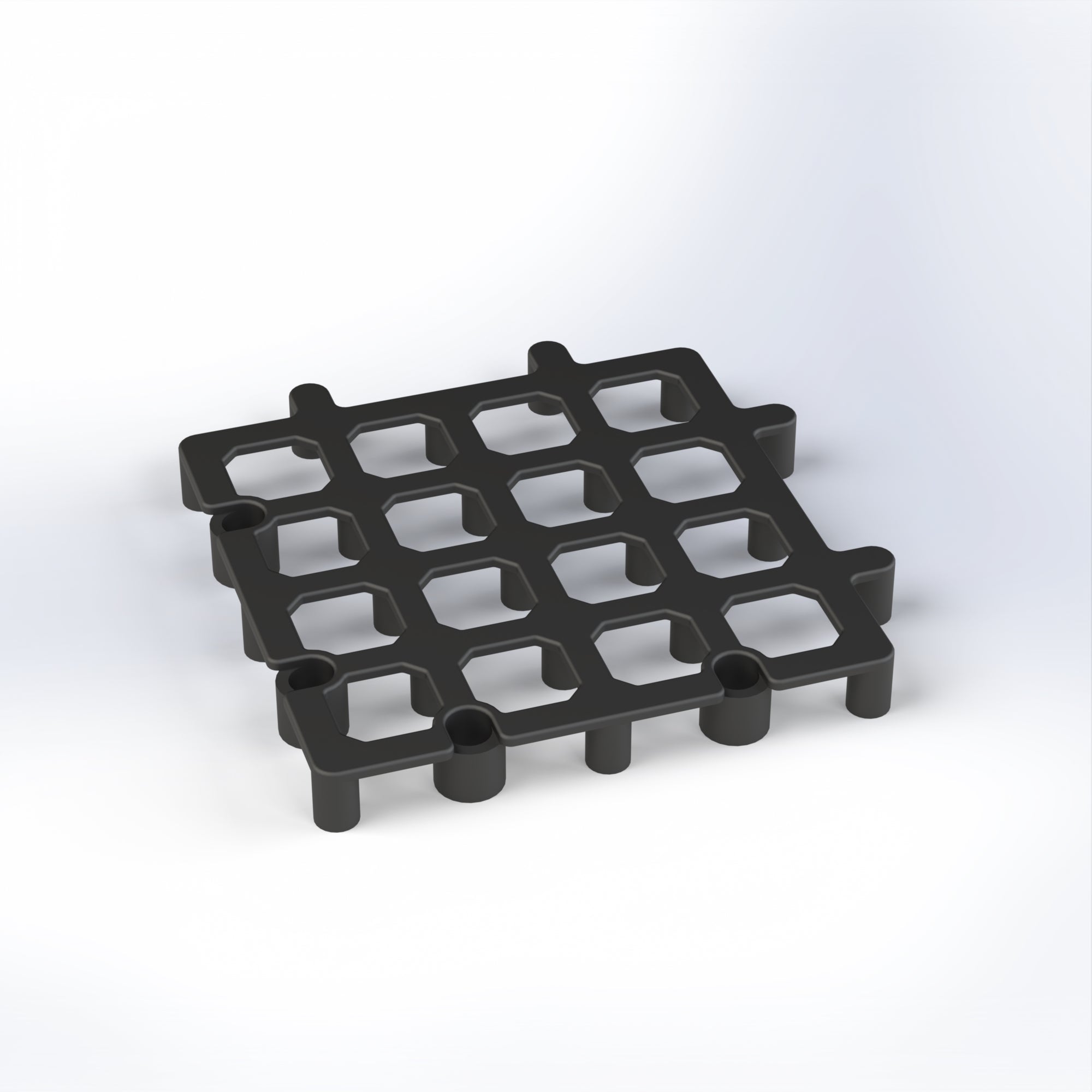 Puzzle Pallet – 33x33 cm Interlocking Plastic Storage Pallet for Efficient Organization