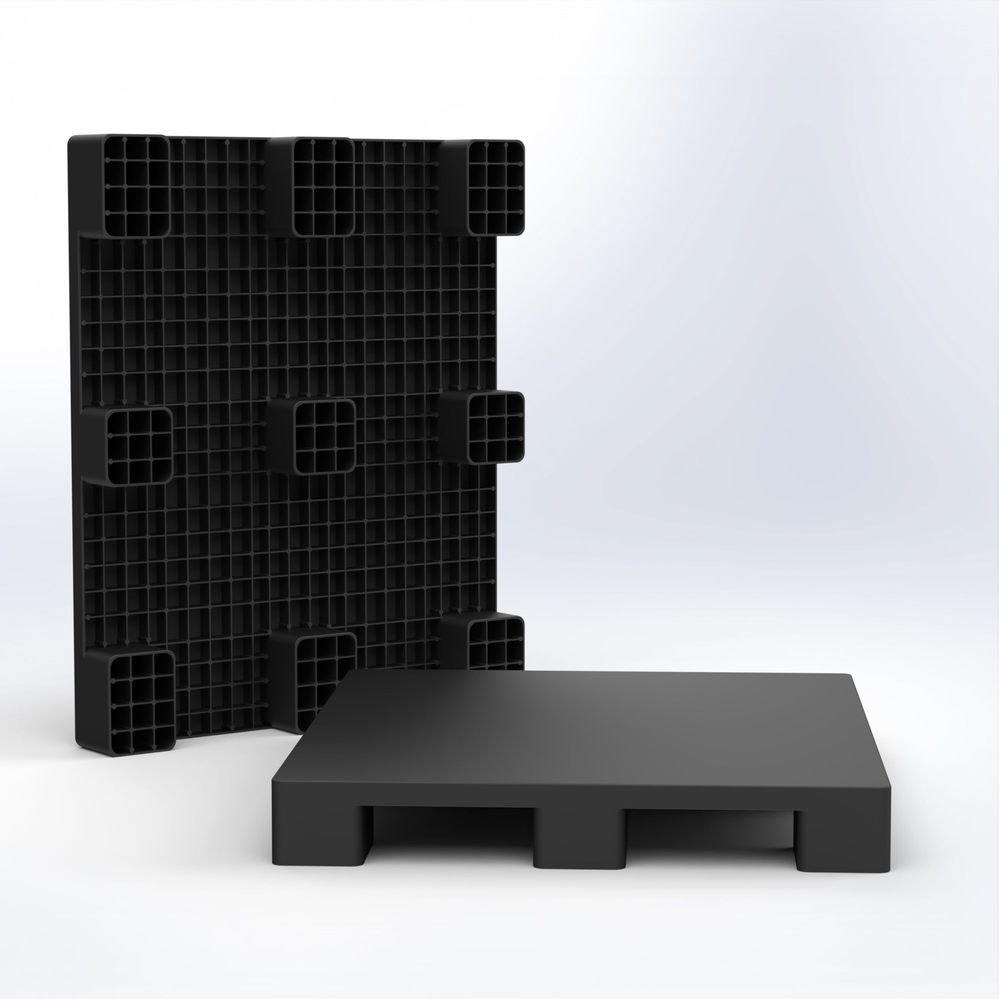 Closed Deck Plastic Pallet – 100x120 cm Heavy-Duty, Hygienic & Stackable