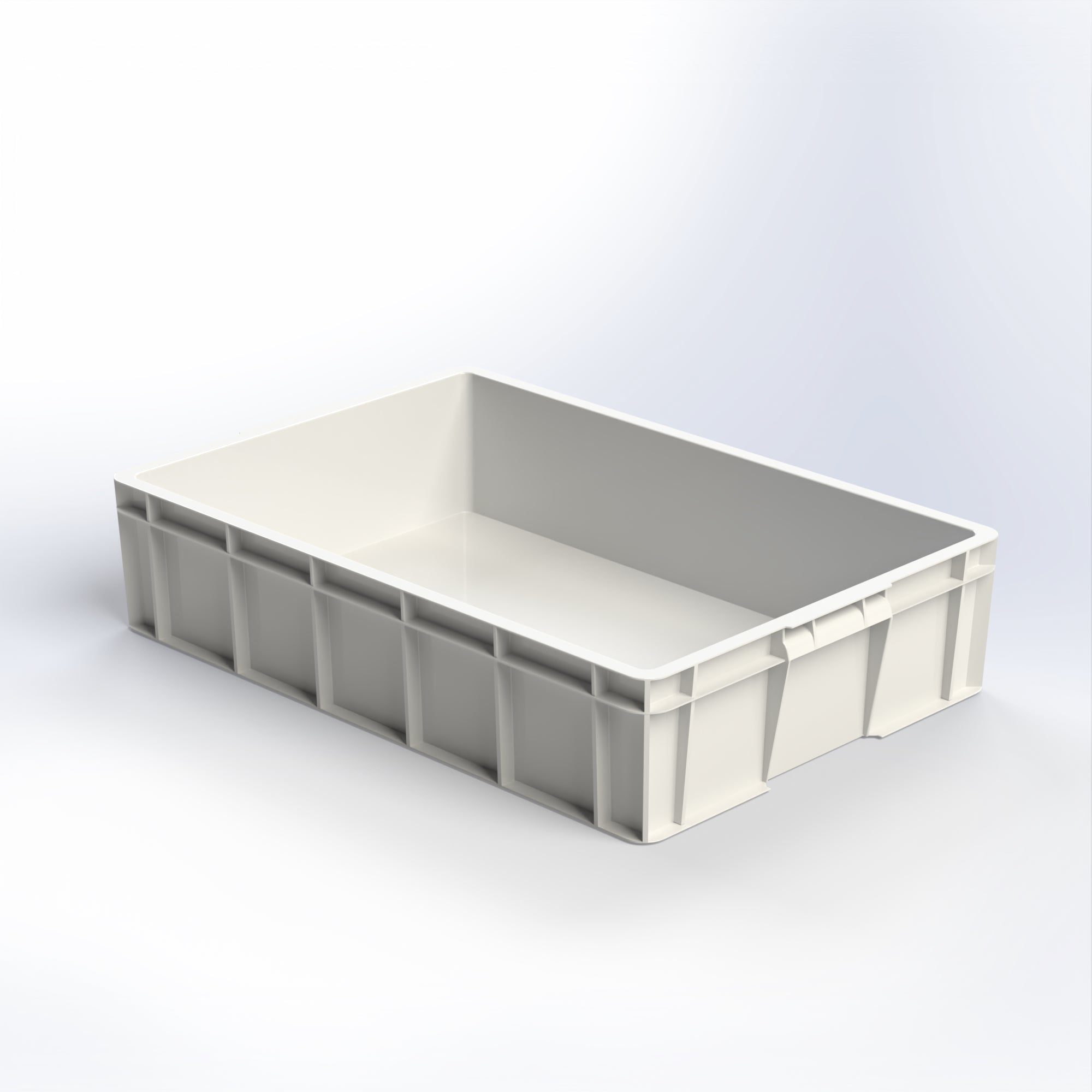 Closed Plastic Crate – 29L Durable & Stackable Storage Box for Home, Warehouse & Transport