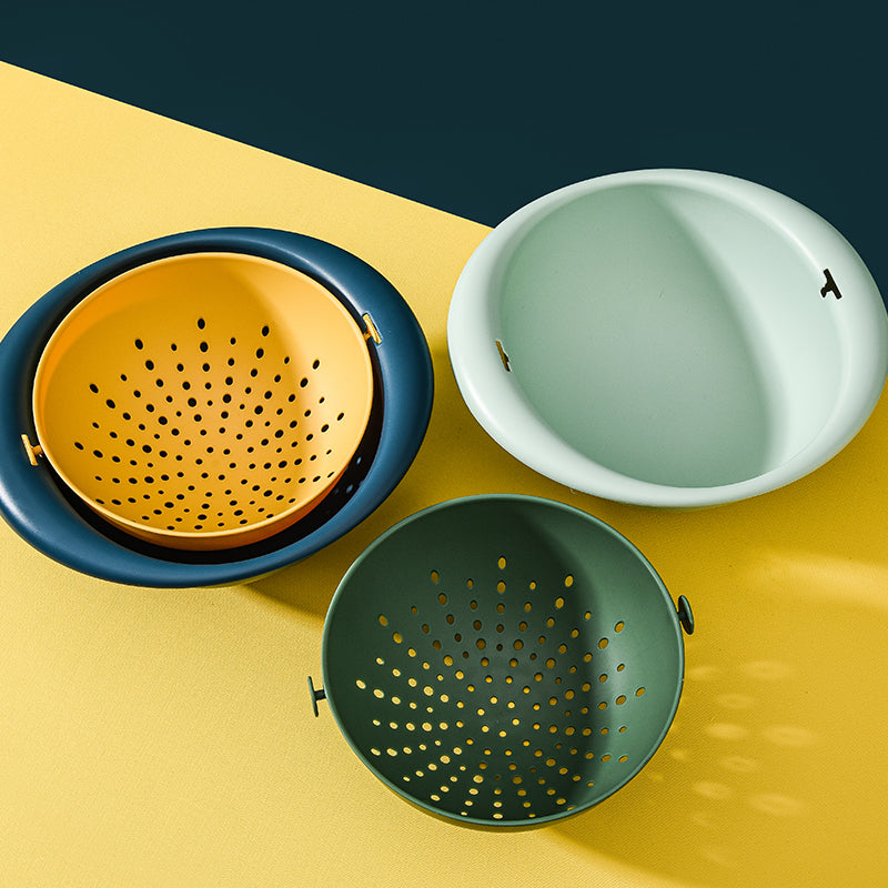 Marcolo nesting colorful colanders & bowl set.