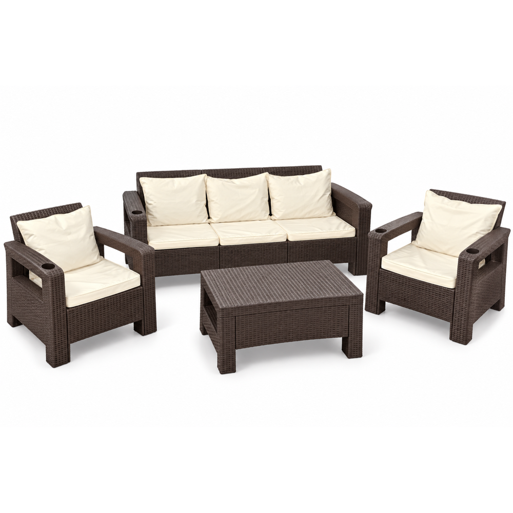 Havana 5-Seater Sofa Set 3+1+1, Seat & Back Cushions