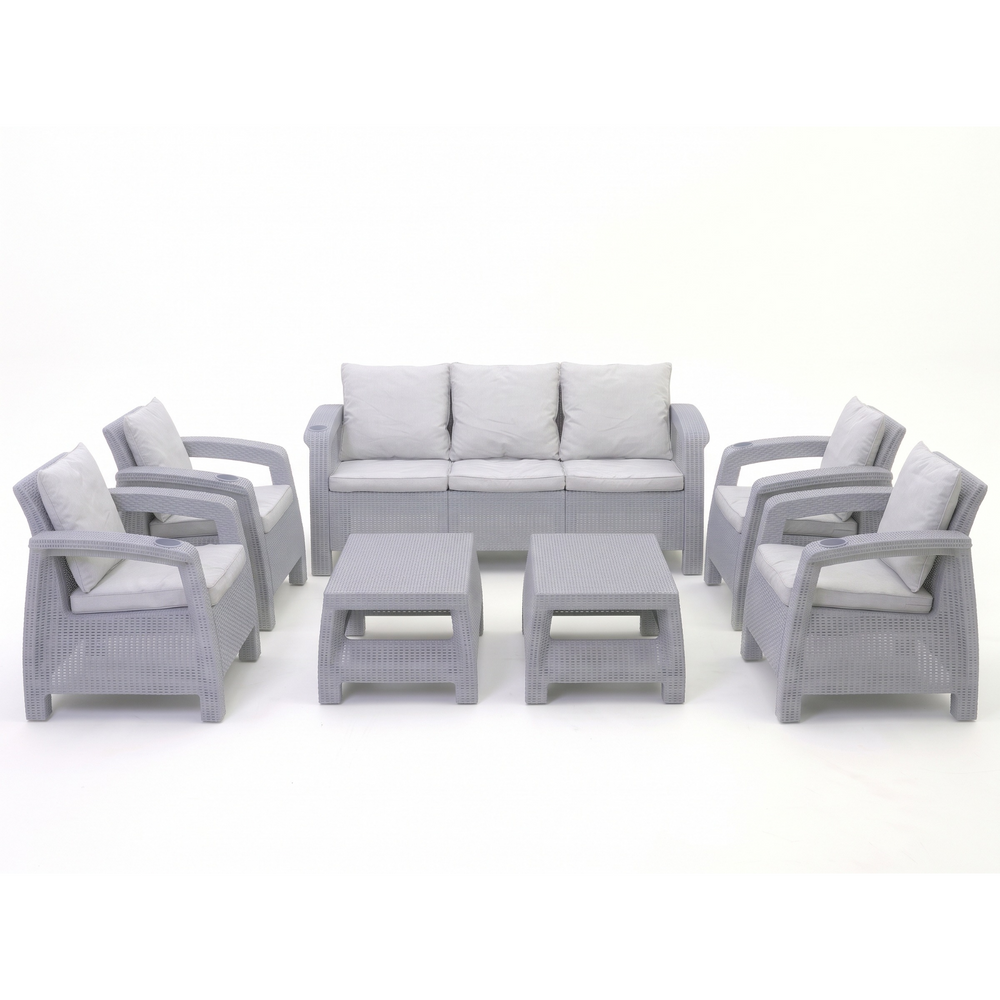 Havana 7-Seater Sofa Set 3+1+1+1+1, Seat & Back Cushions
