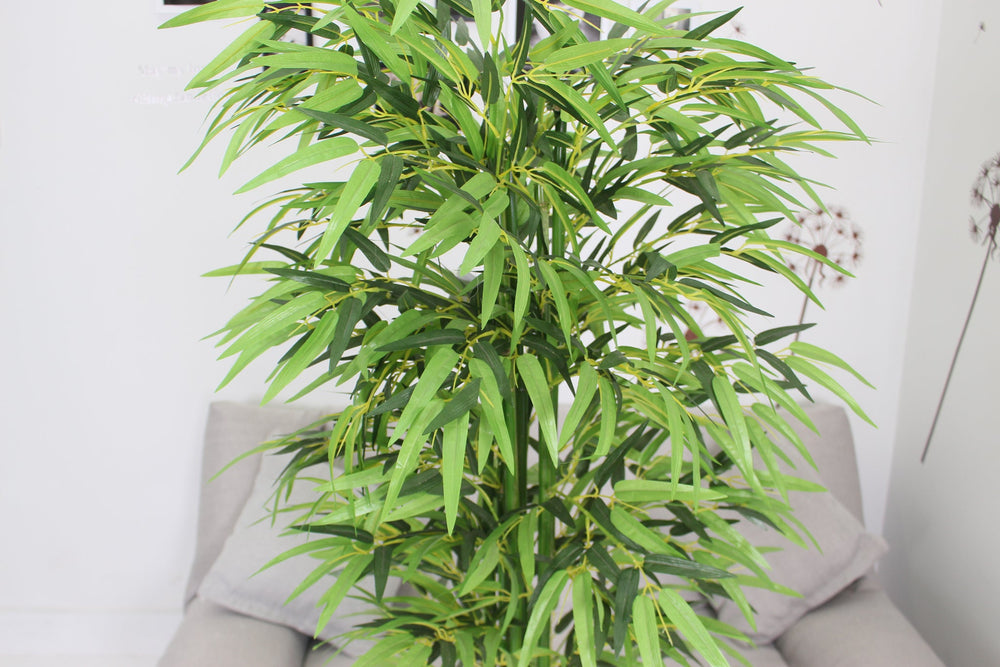 Close up of Marcolo 160cm artificial bamboo tree leaves
