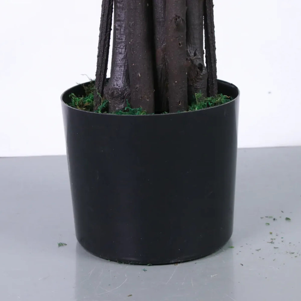 Marcolo artificial pine tree in black pot close-up