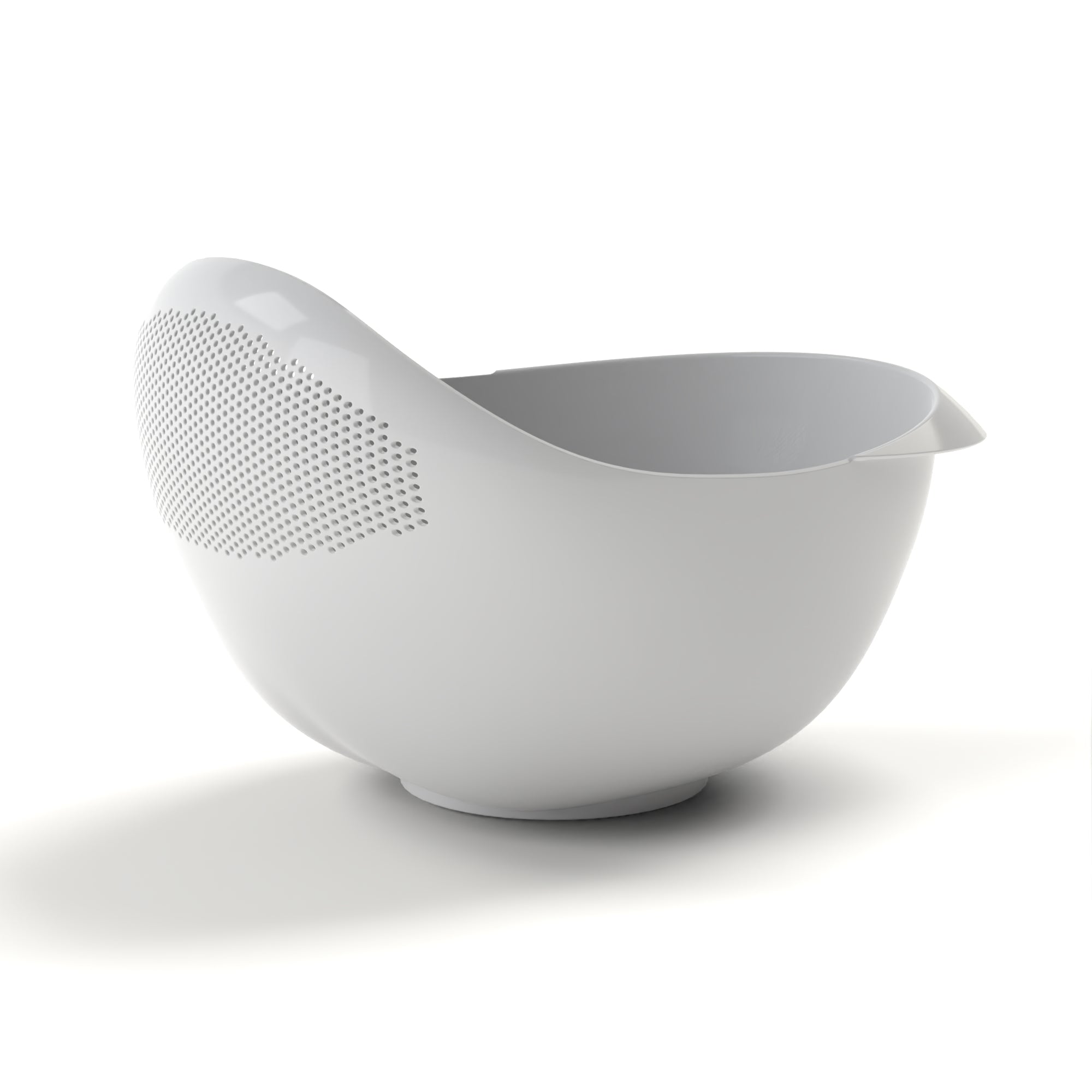Peak | 2-in-1 Rice Strainer and Bowl - White