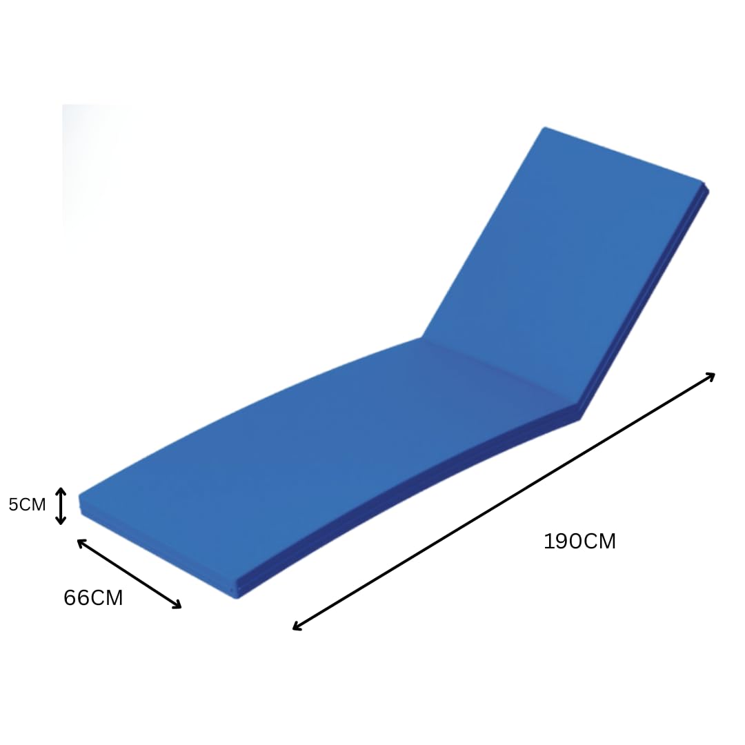 White sun lounger with cushion by Marcolo, perfect for Dubai outdoor spaces