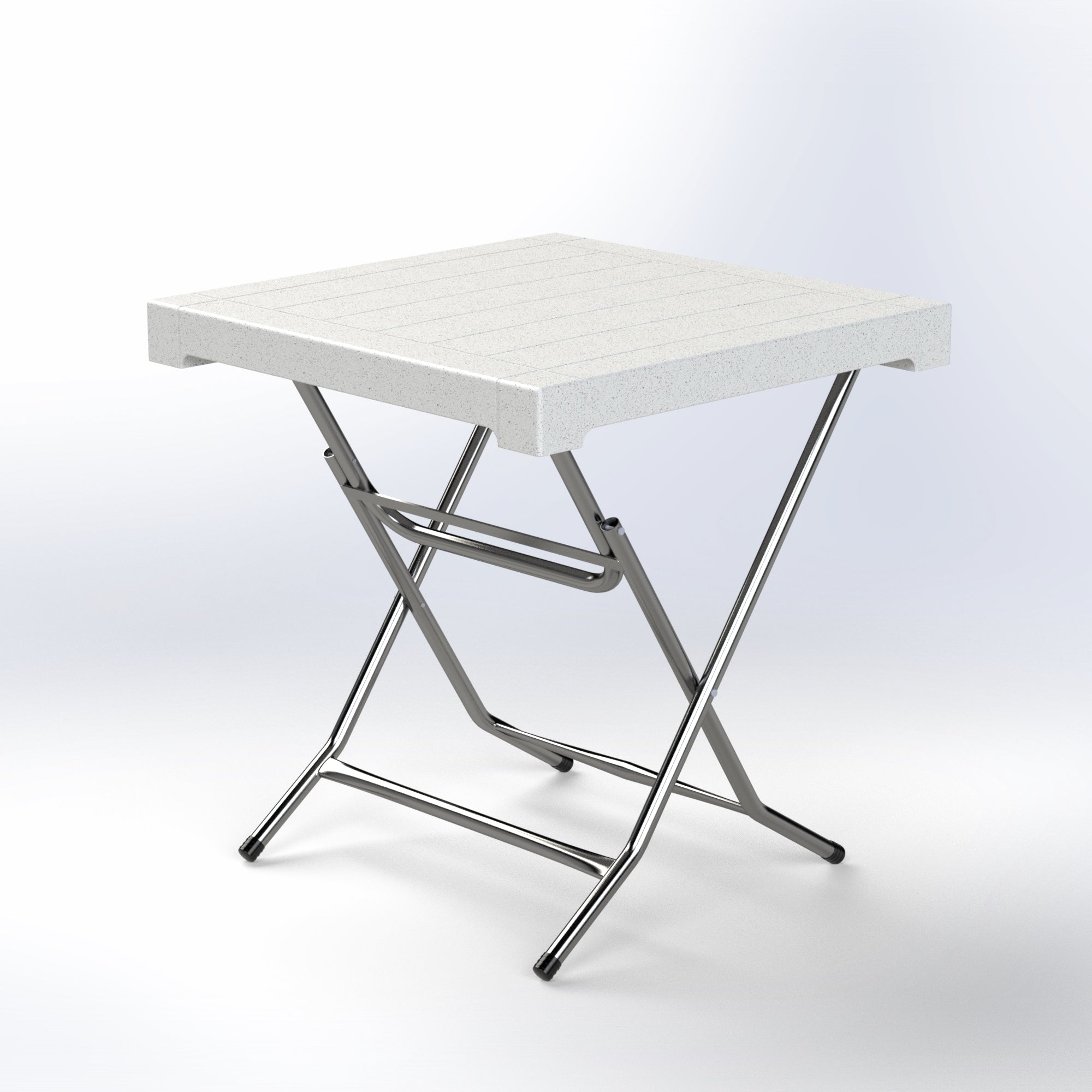 Venice | Square Foldable Table | 75*75*75 - White