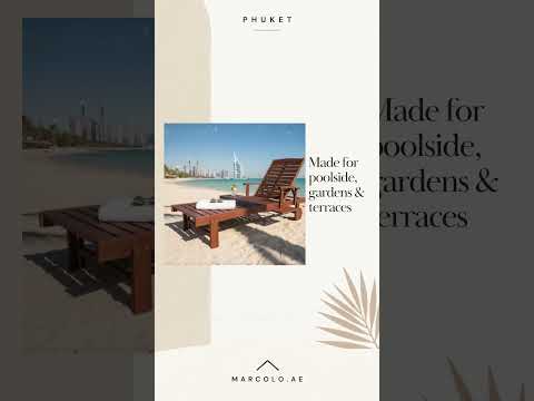 Phuket Wooden Sun Lounger video