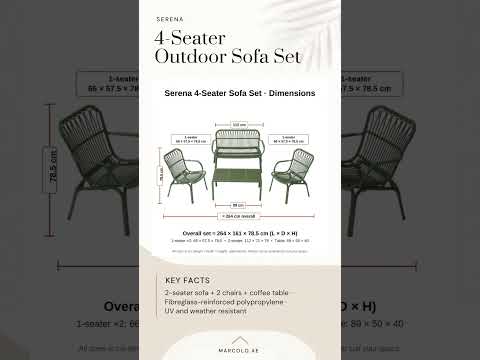 Serena 4-Seater Outdoor Sofa Set video