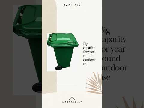 240L wheelie bin with side pedal video