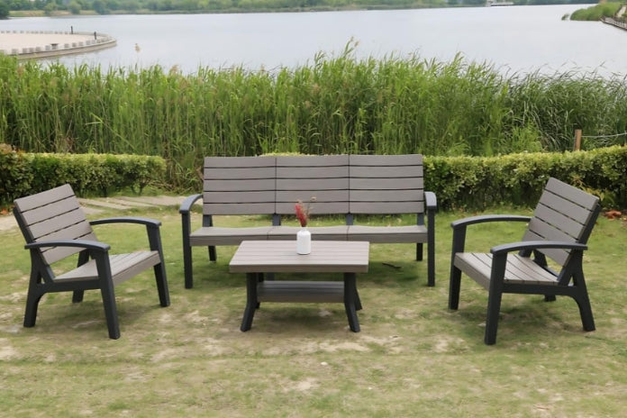 Marcolo modern outdoor furniture set with sleek sofa and chairs highlighting UAE 2025 design trends