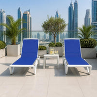 Java sun lounger set on a Dubai rooftop terrace