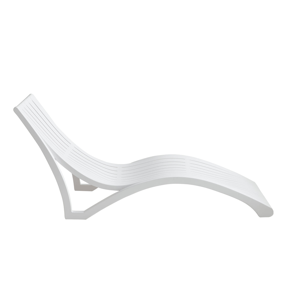 Marcolo White Luxury Sun Lounger Set with Adjustable Backrests