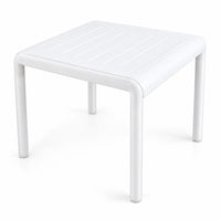 Ibiza sun lounger side table, 51×51×40 cm, white