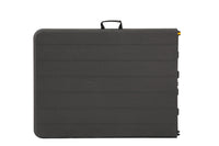 6 ft Woodgrain Rectangular Folding Table, 180×70×74 cm, Black – detail view