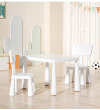 Kids Table & 2 Chairs Set – White