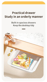 Adjustable Kids Table & 1-Chair Set – pull-out drawer