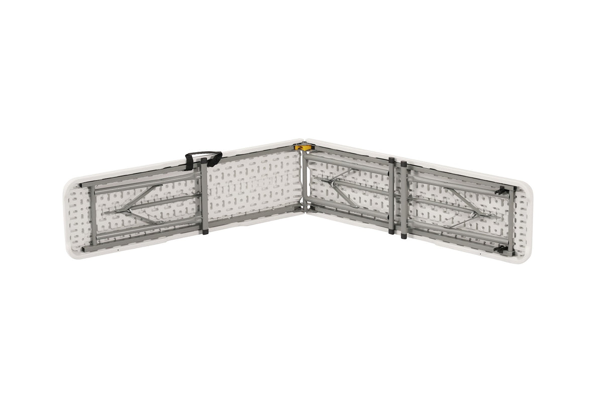 6 ft Rectangular Folding Bench, White – folded view
