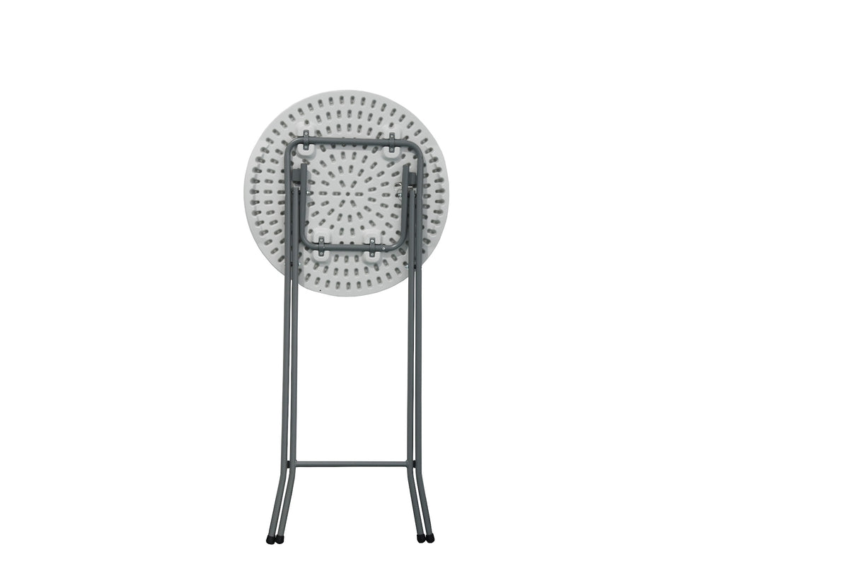 Marcolo 60 cm round cocktail table folded flat