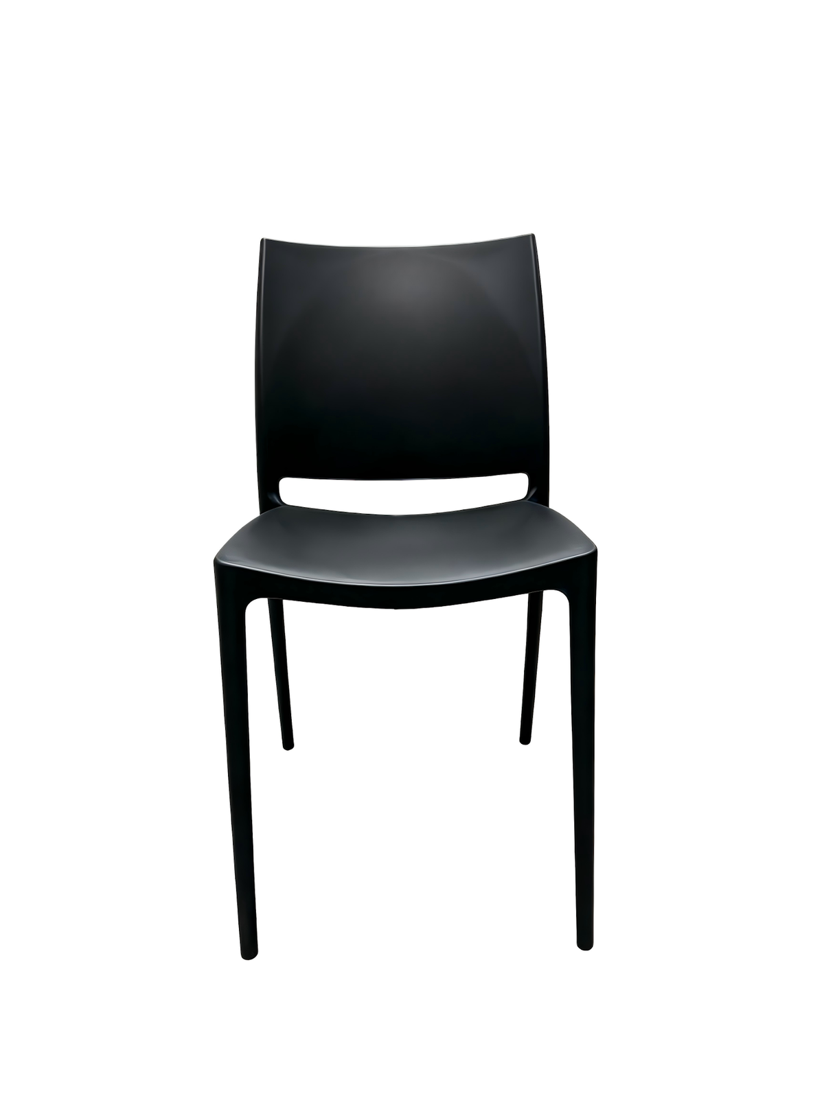 Lucca Armless Chair – Black, view 2