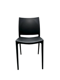 Lucca Armless Chair – Black, view 2