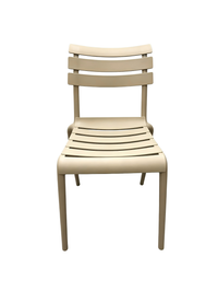 Lido Armless Chair – Beige, view 2