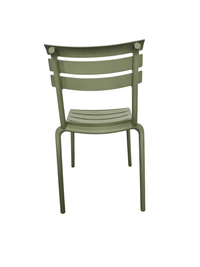 Lido Armless Chair – Green, view 4