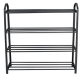 Easy Slim Metal Shoe Rack, Black