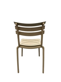 Lido Armless Chair – Beige, view 4