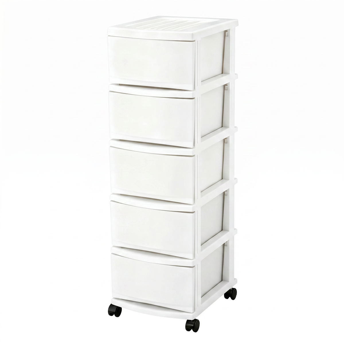 5-Layer Storage Cabinet, 43×34×105 cm – White