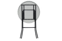 Marcolo 80 cm round cocktail table folded flat