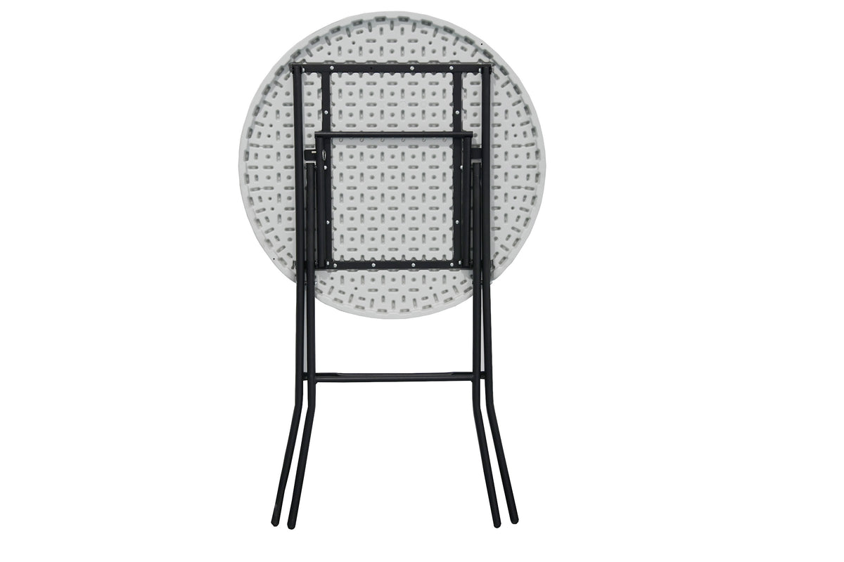 Marcolo 80 cm round cocktail table folded flat