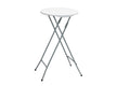 60 cm Round Folding Cocktail Table, White