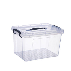 6L Clear Storage Box with Handle & Secure Lid