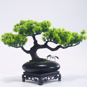 Artificial Pine Bonsai in Decorative Pot, 23 cm (APML11)