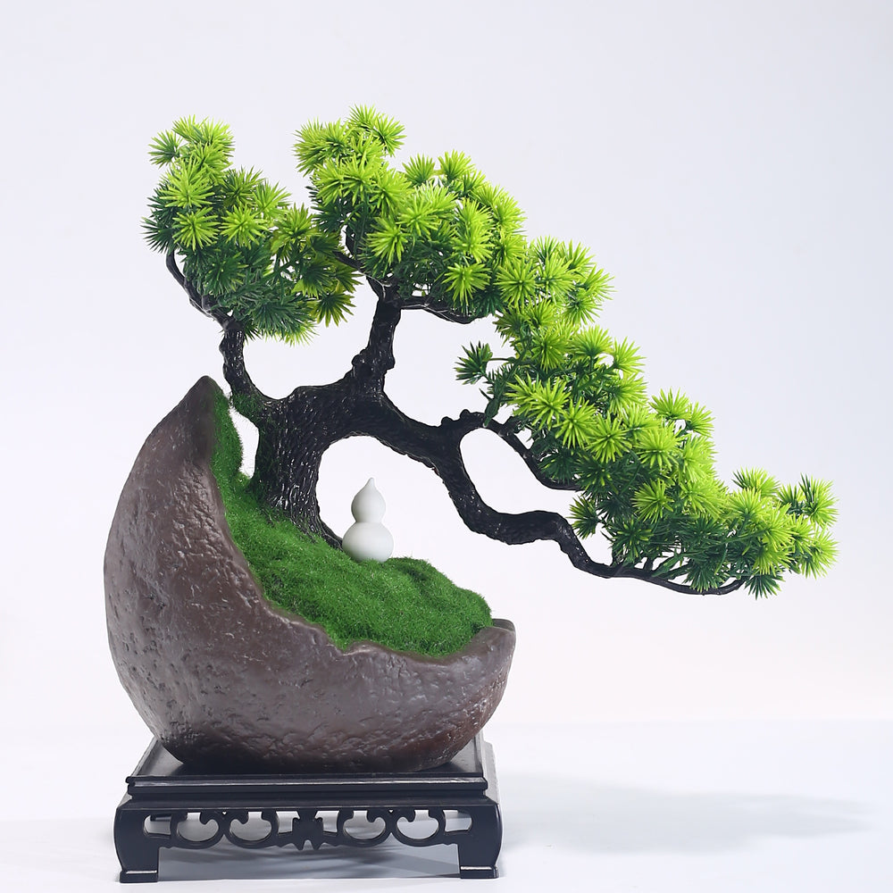 Artificial Pine Tree 28cm Mini Indoor Decorative Accent