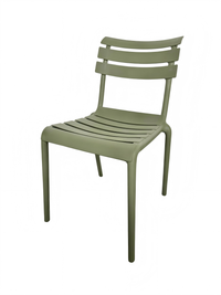 Lido Armless Chair – Green, view 3