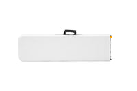 6 ft Rectangular Folding Bench, White – detail view