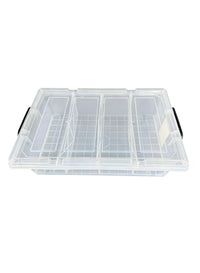 25L Underbed Storage Box top view showing dividers