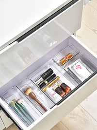 Large Clear Acrylic Drawer Organizer, 30.3×15.5×5.2 cm – vanity drawer in use
