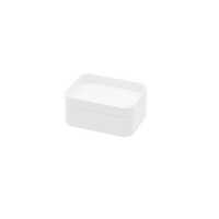 Plastic Case with Lid, 15×11×6.5 cm, White – with lid