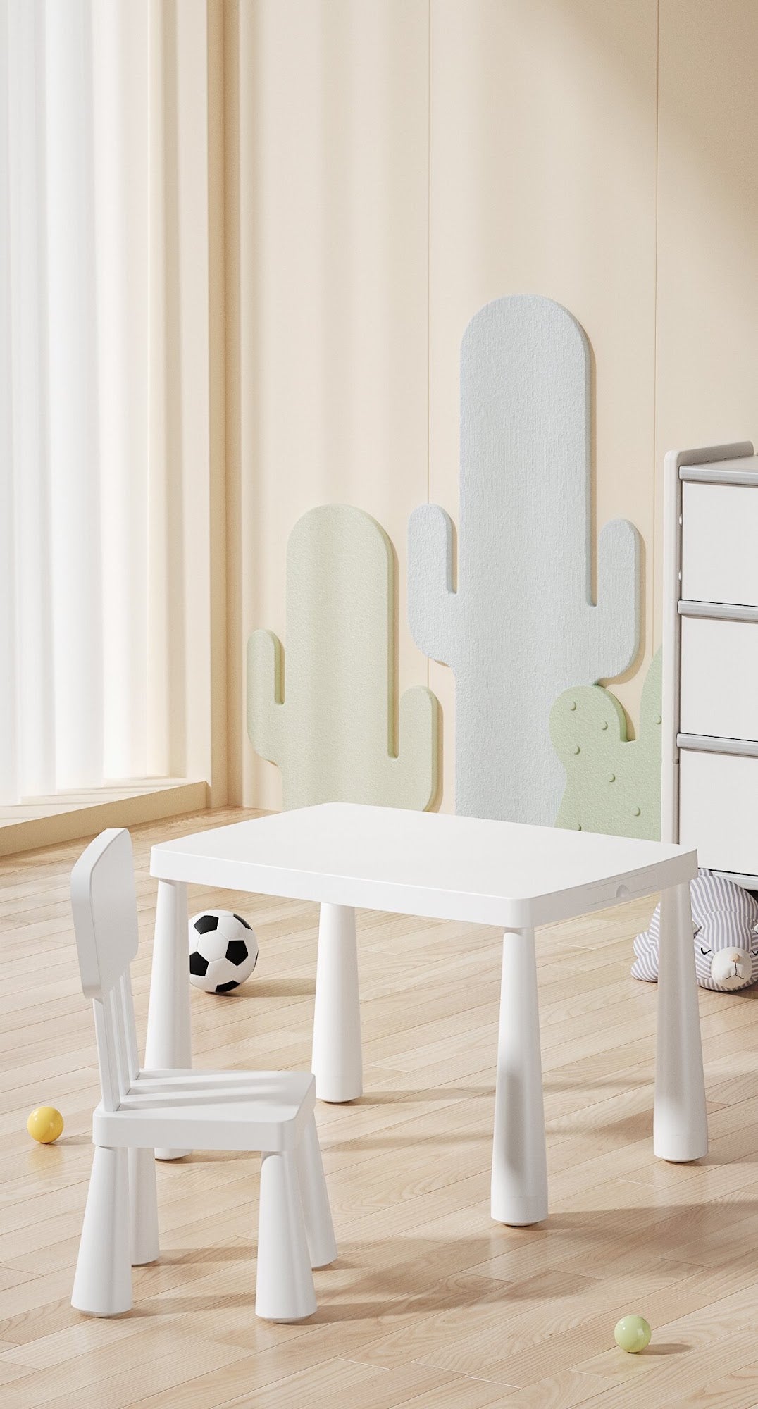 Kids Table & 2 Chairs Set – lifestyle view