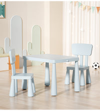 Kids Table & 2 Chairs Set – Blue
