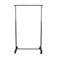 Easy Garment Rack with Wheels, 80×42×165 cm, Black – front view