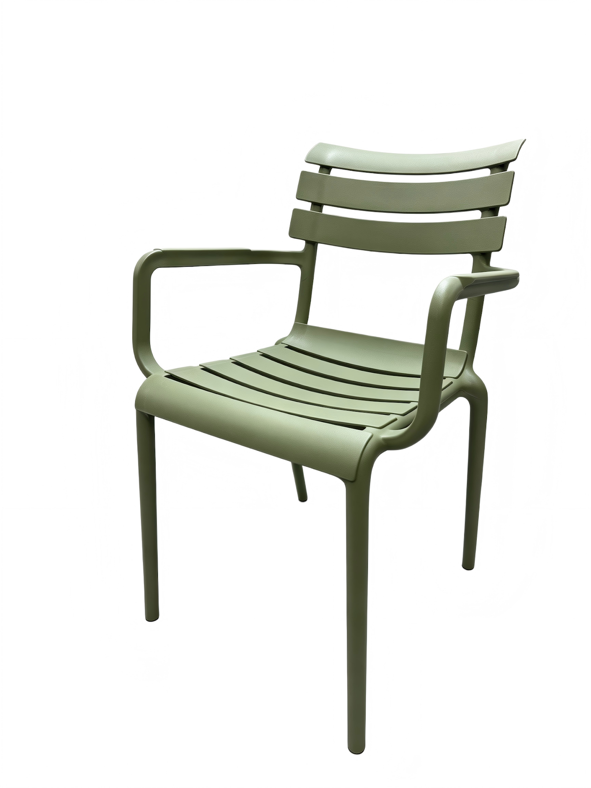 Lido Chair with Arms, Green – Green, view 3