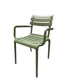 Lido Chair with Arms, Green – Green, view 3