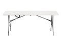 6 ft Folding Table, 180×68×74 cm, White